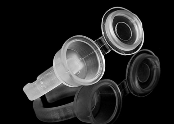 Διαφανές δαχτυλίδι φλυτζανιών μελανιού Microblading οξείδωσης κτυπήματος αντι με την κάλυψη